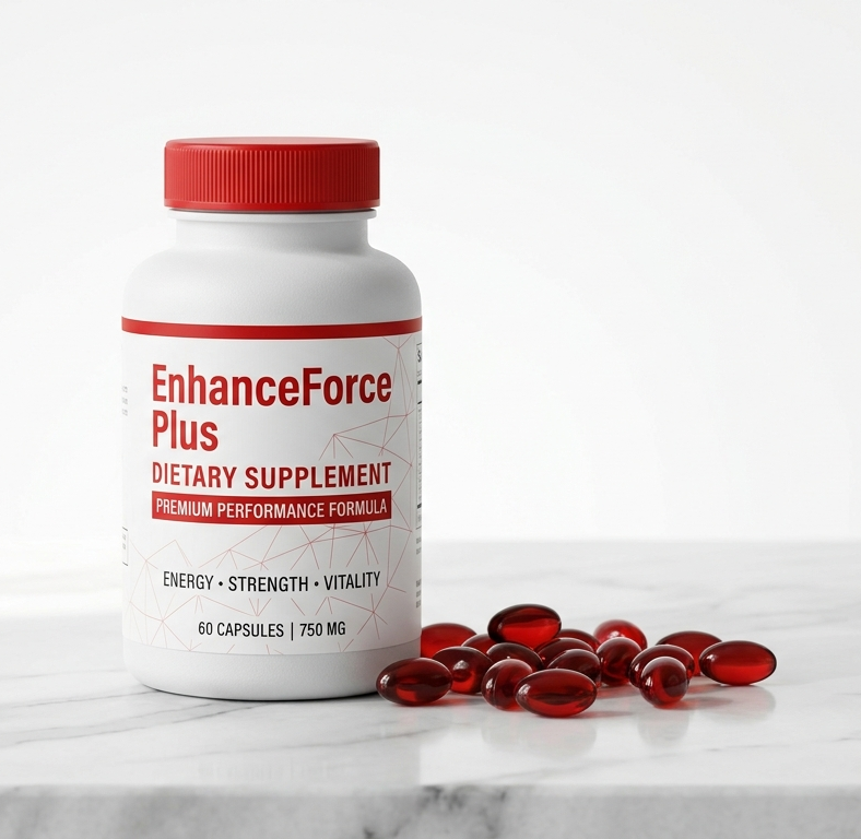 EnhanceForce Plus – frasco do suplemento alimentar